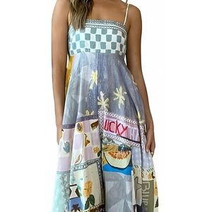 Colorful Patchwork Maxi Dress